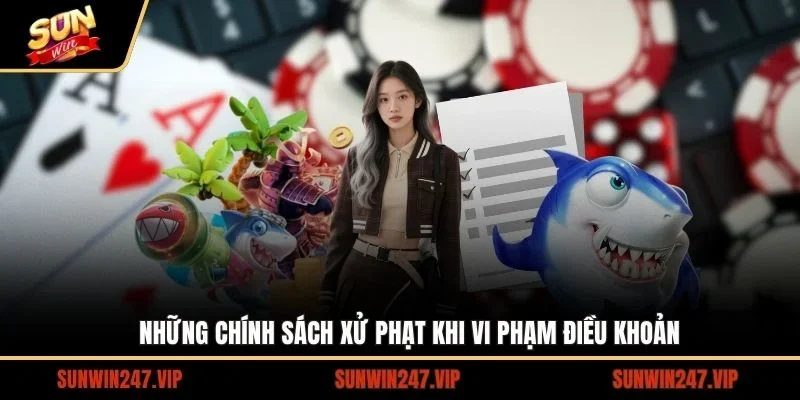 Những chính sách xử phạt khi vi phạm điều khoản